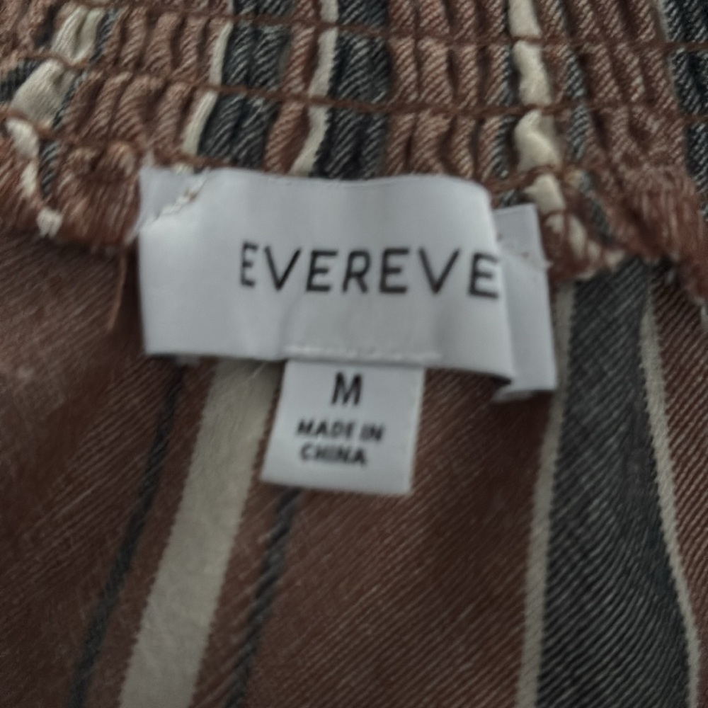Evereve Brown and Gray Striped Tank Top - Picture 2 of 3
